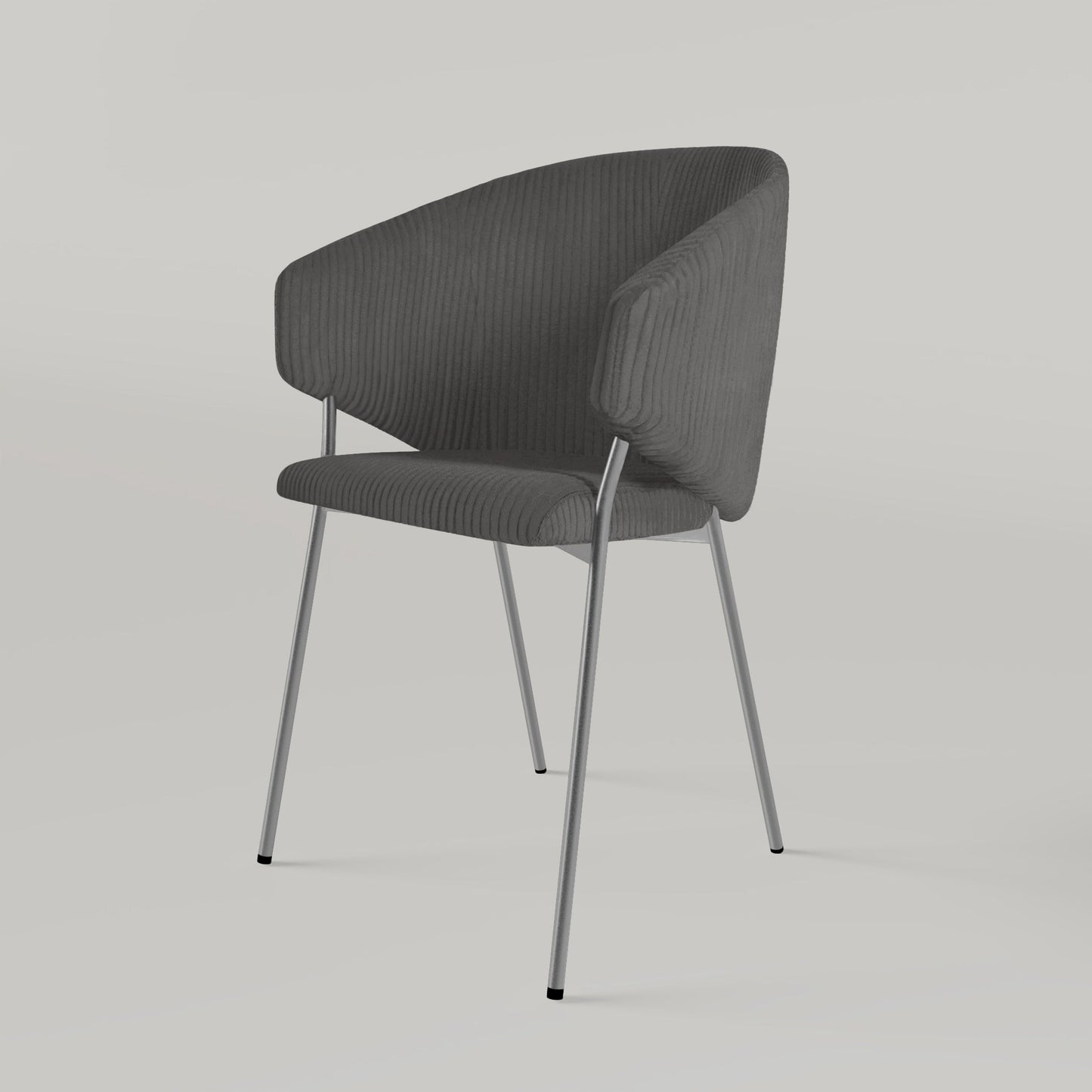Chair Throne Cord Chrome - Dark Grey