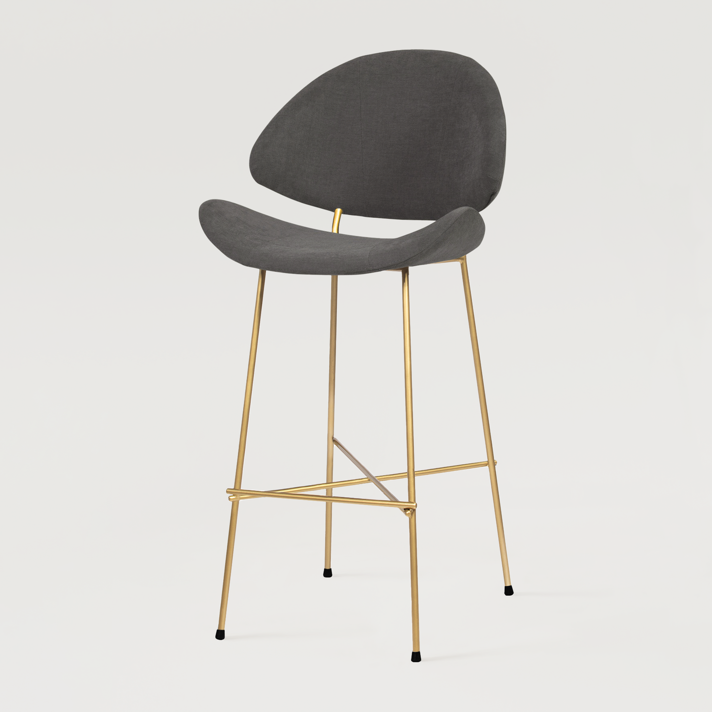 Bar stool Cheri Bar Trend Gold High - Dark Grey