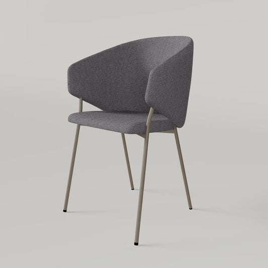 Chair Throne Alvaro Bronze - Dark Grey