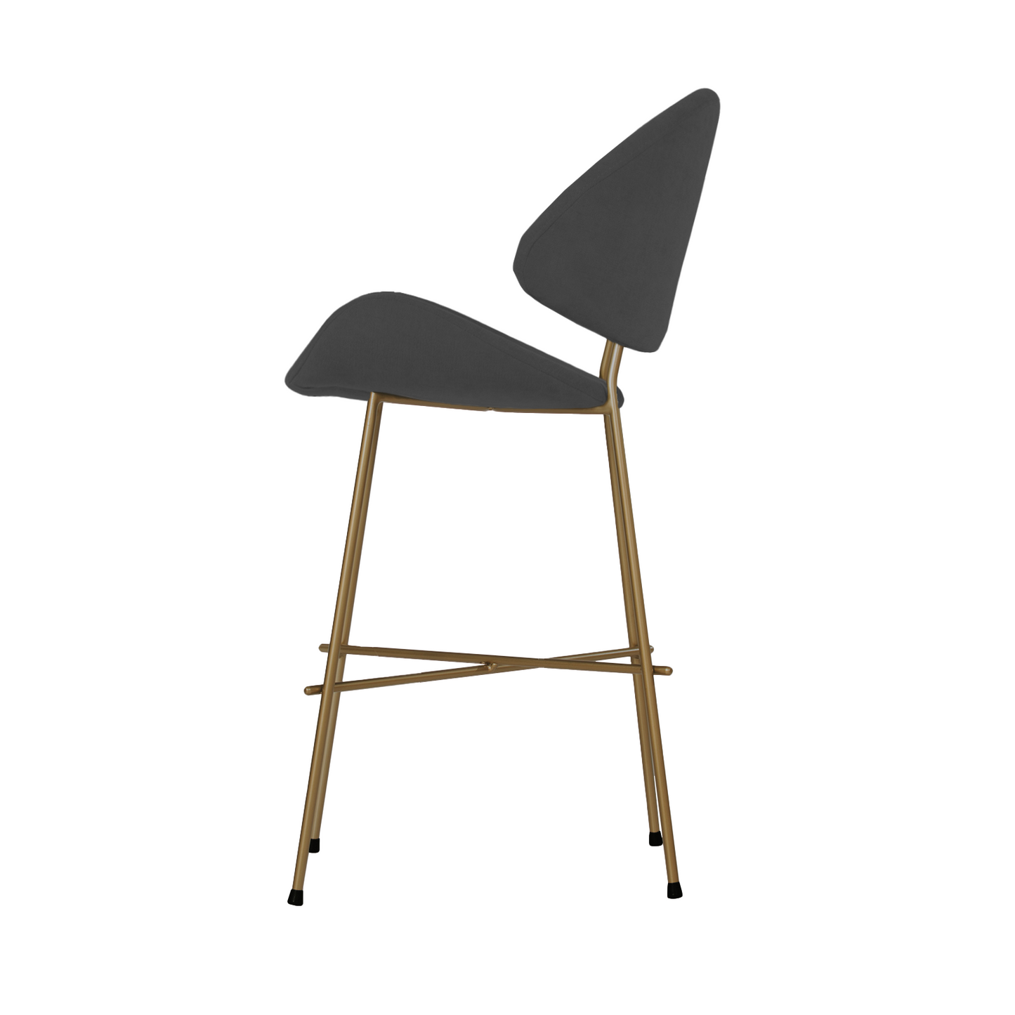 Bar stool Cheri Bar Trend Copper Low - Dark Grey