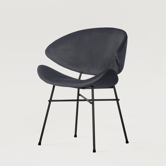 Chair Cheri Velours - Dark Grey