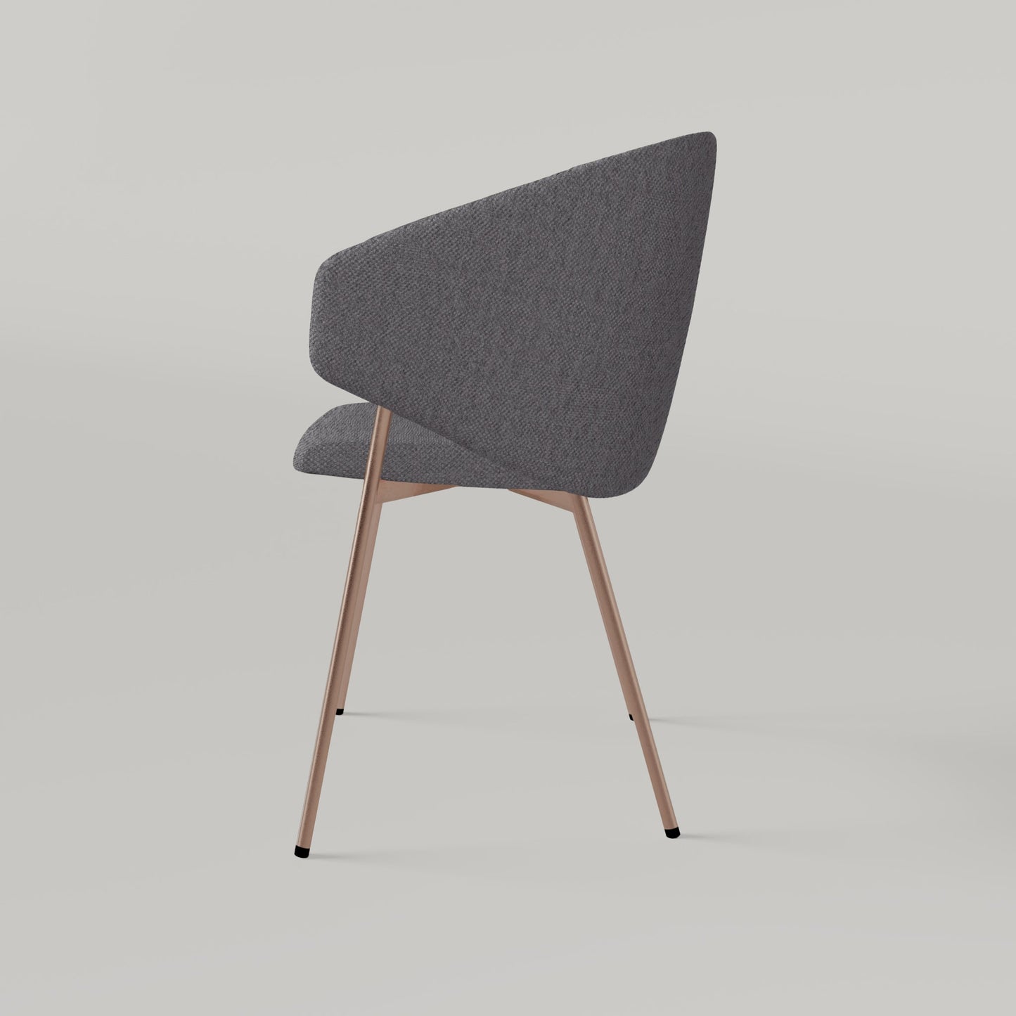 Chair Throne Alvaro Copper - Dark Grey