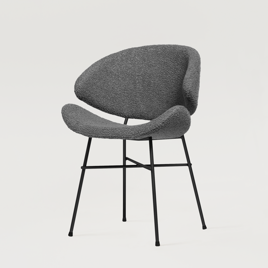 Chair Cheri Boucle - Dark Grey