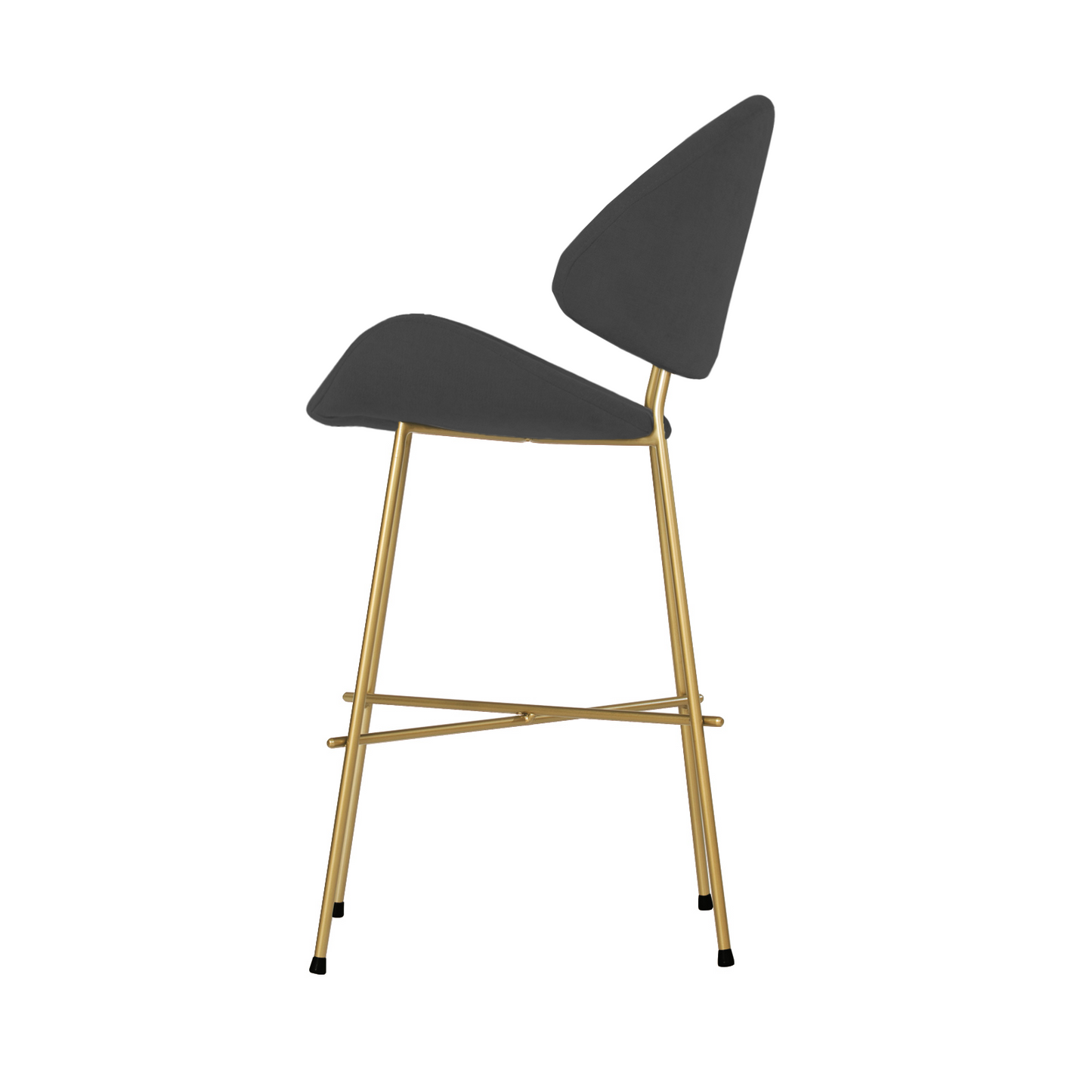 Bar stool Cheri Bar Trend Gold Low - Dark Grey