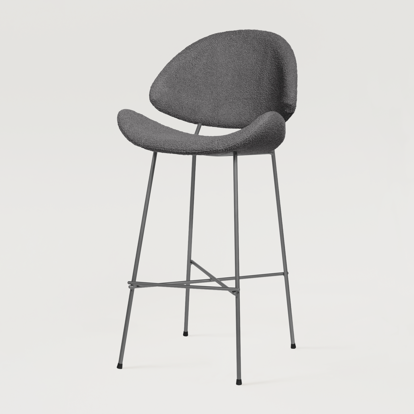 Bar stool Cheri Bar Boucle High - Dark Grey