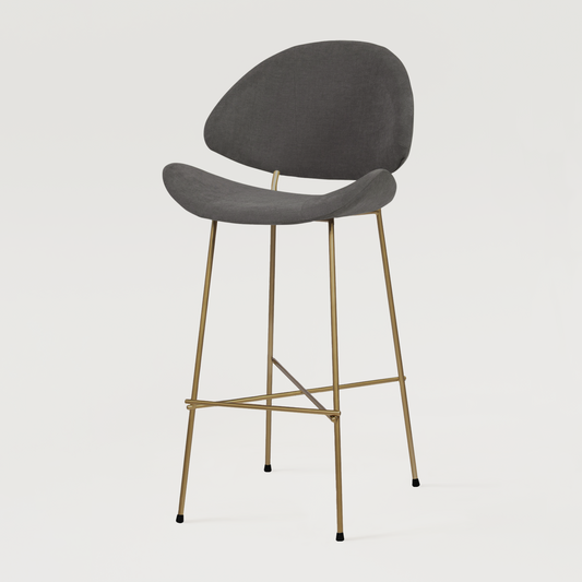 Bar stool Cheri Bar Trend Copper High - Dark Grey