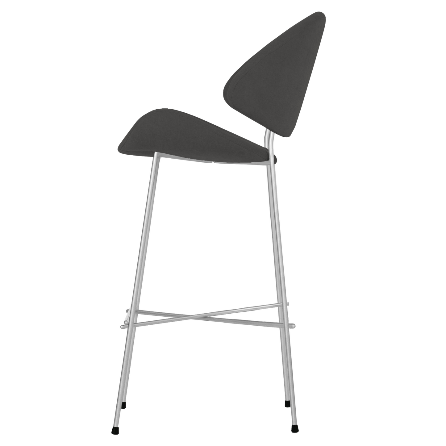 Bar stool Cheri Bar Trend Chrome High - Dark Grey