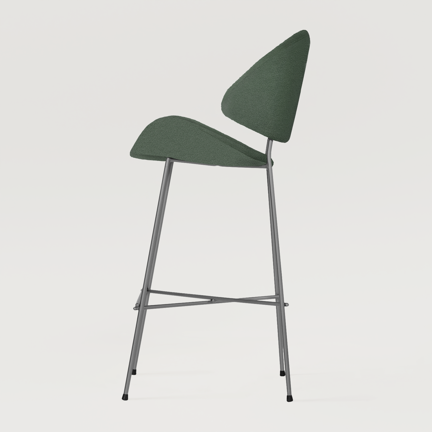 Bar stool Cheri Bar Boucle High - Dark Green