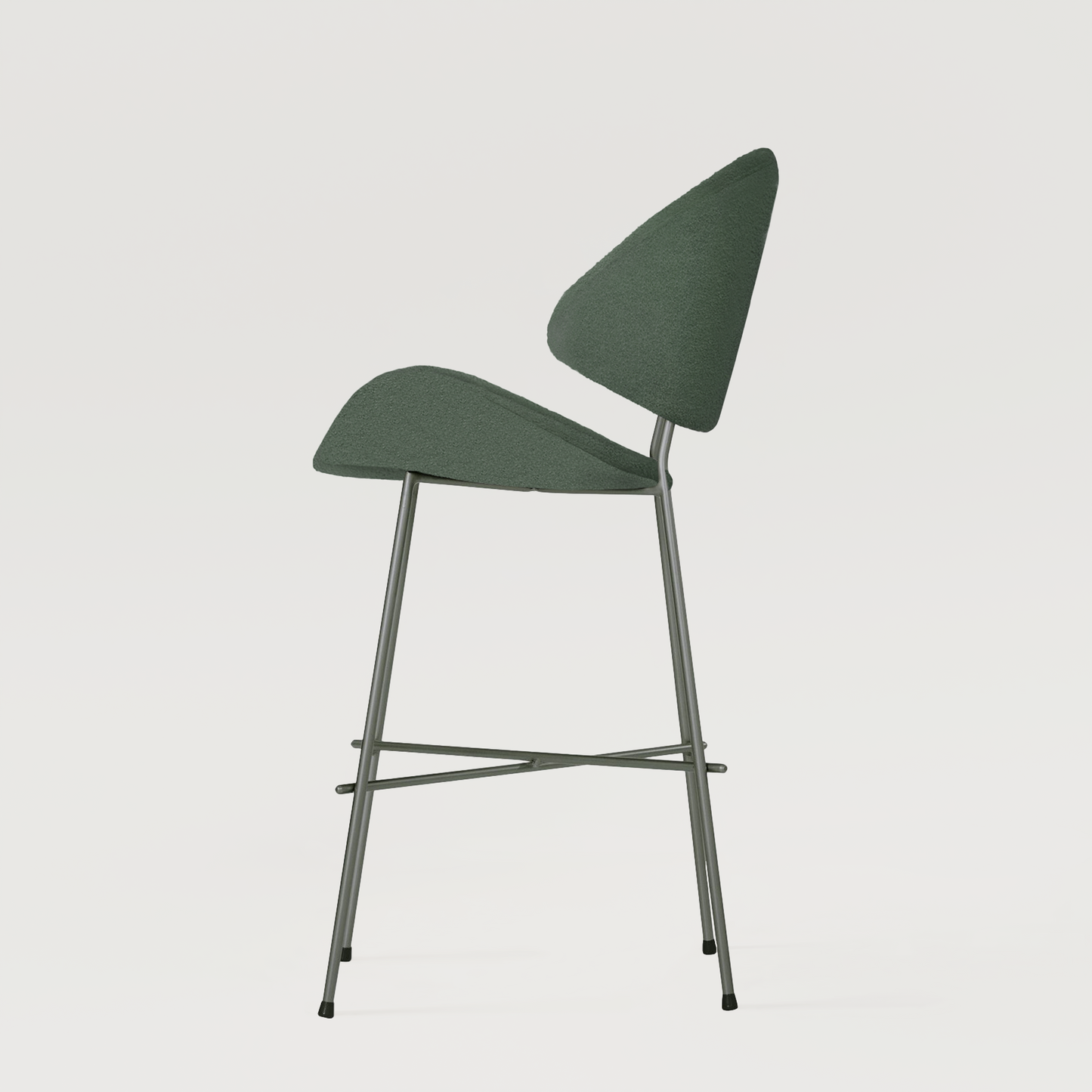 Bar stool Cheri Bar Boucle Low - Dark Green