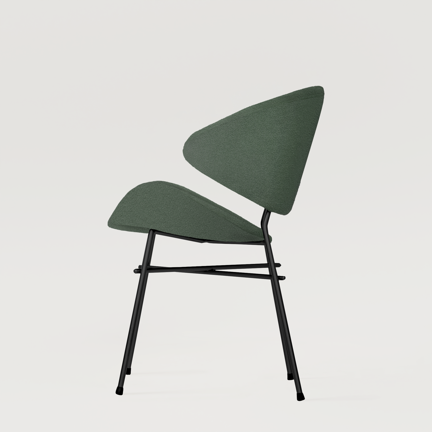 Chair Cheri Boucle - Dark Green