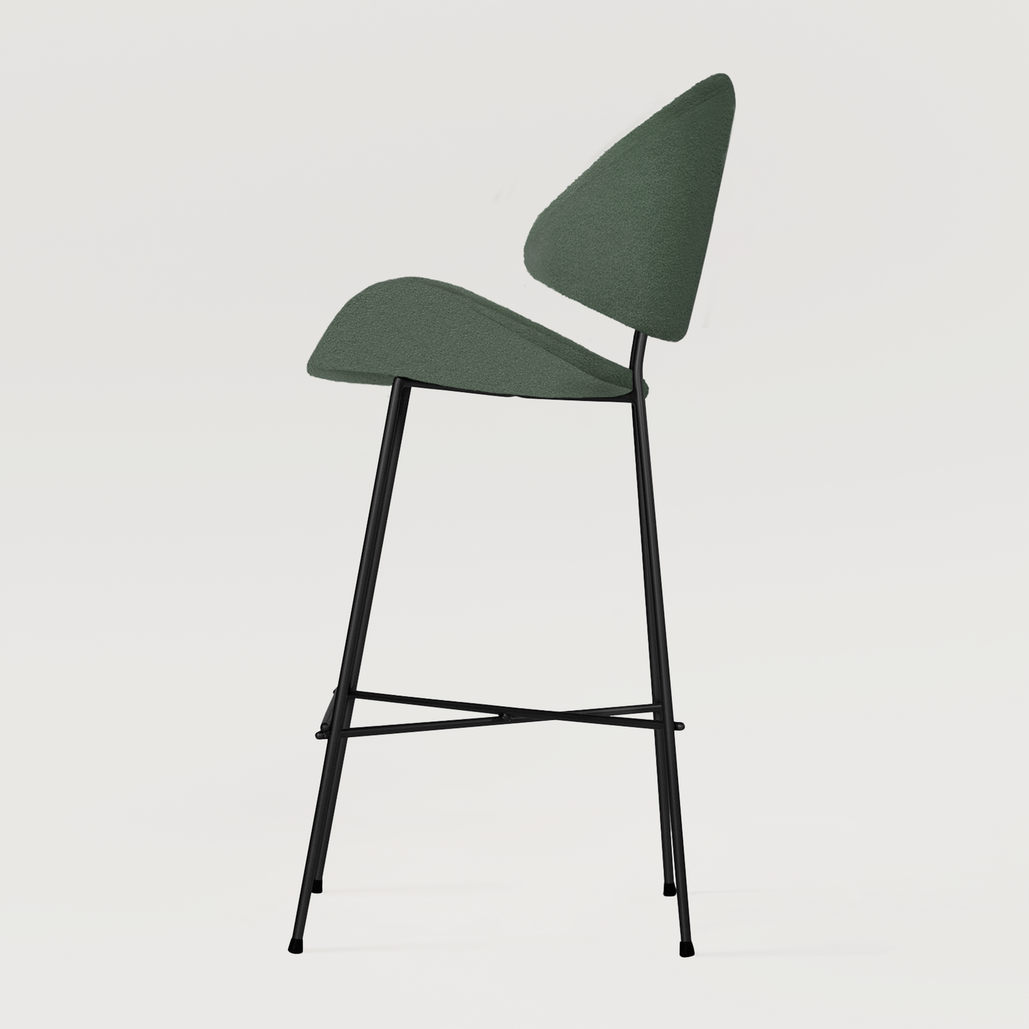 Bar stool Cheri Bar Boucle High - Dark Green