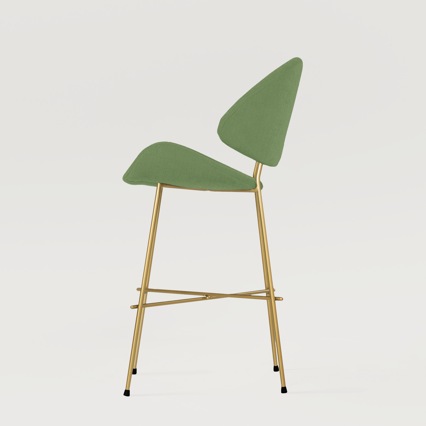 Bar stool Cheri Bar Trend Gold Low - Dark Green