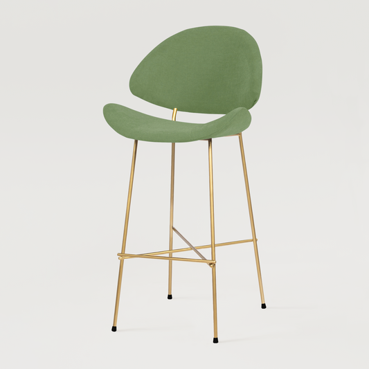 Bar stool Cheri Bar Trend Gold High - Dark Green