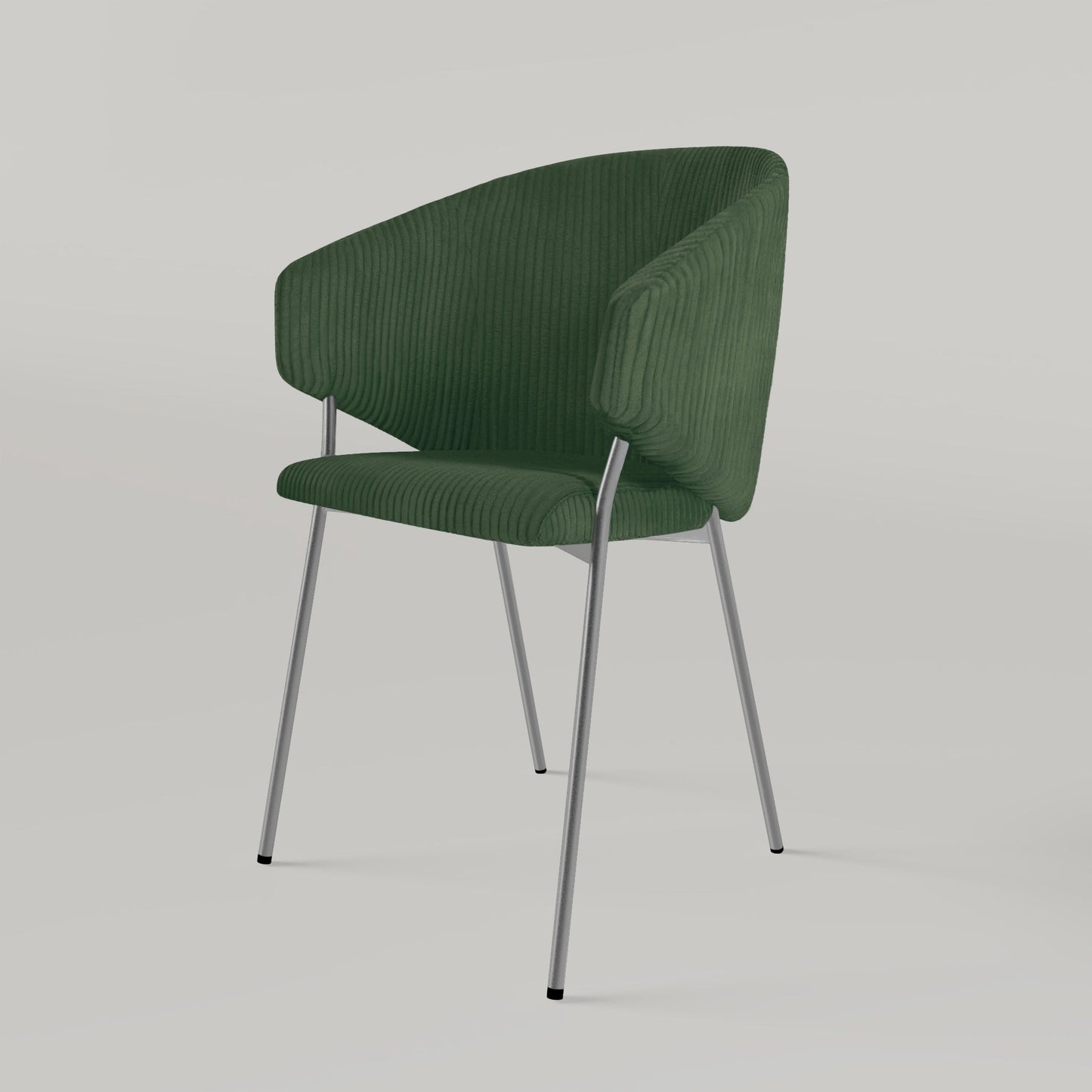 Chair Throne Cord Chrome - Dark Green