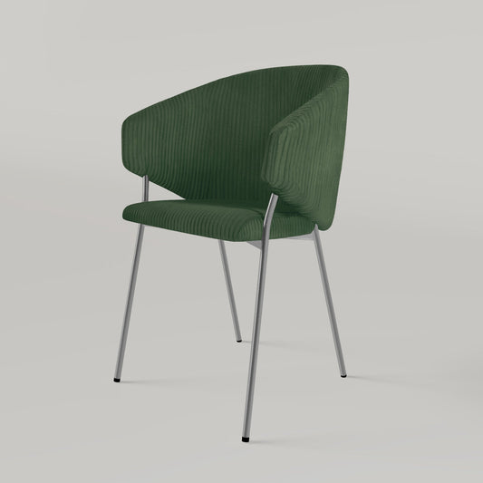 Chair Throne Cord Chrome - Dark Green