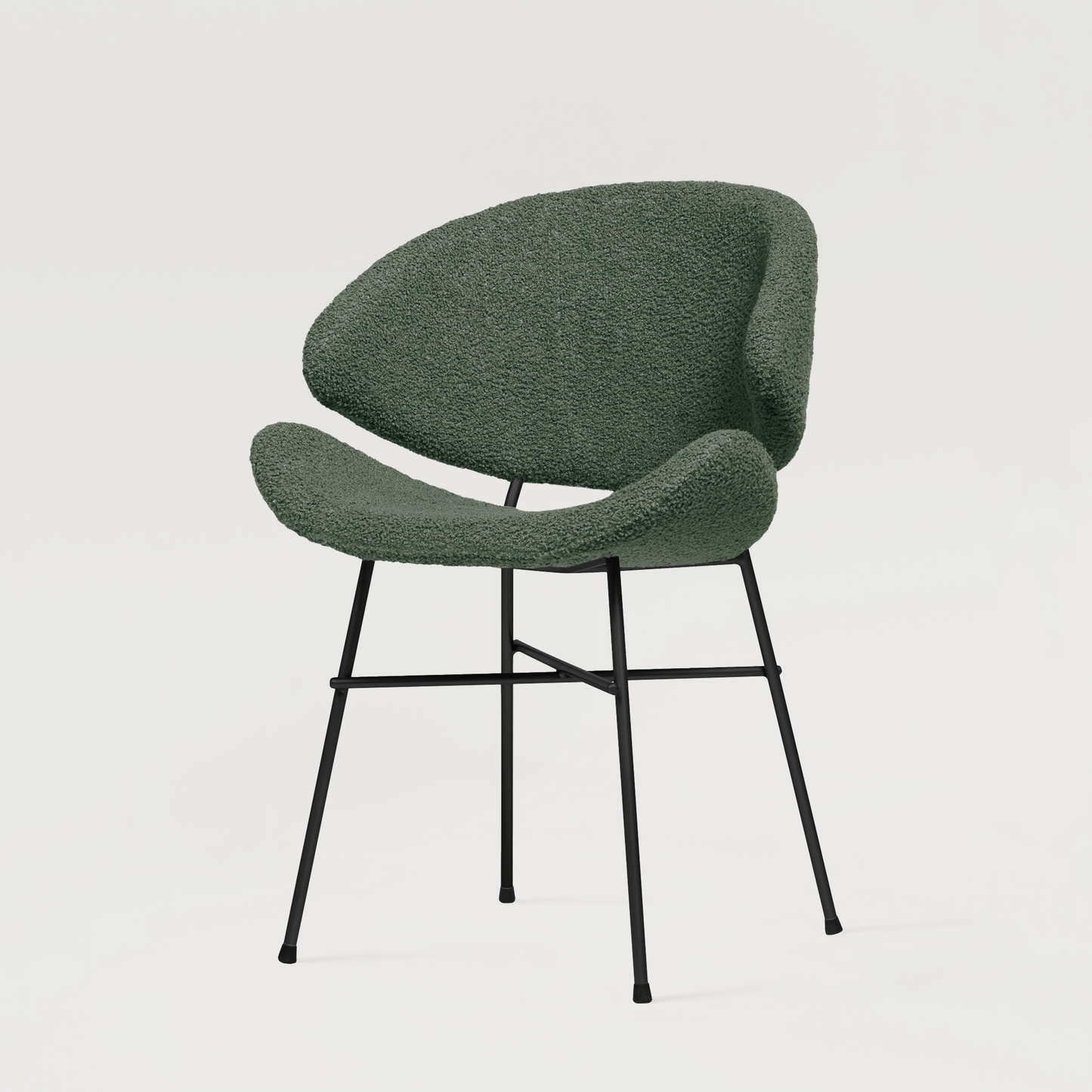 Chair Cheri Boucle - Dark Green