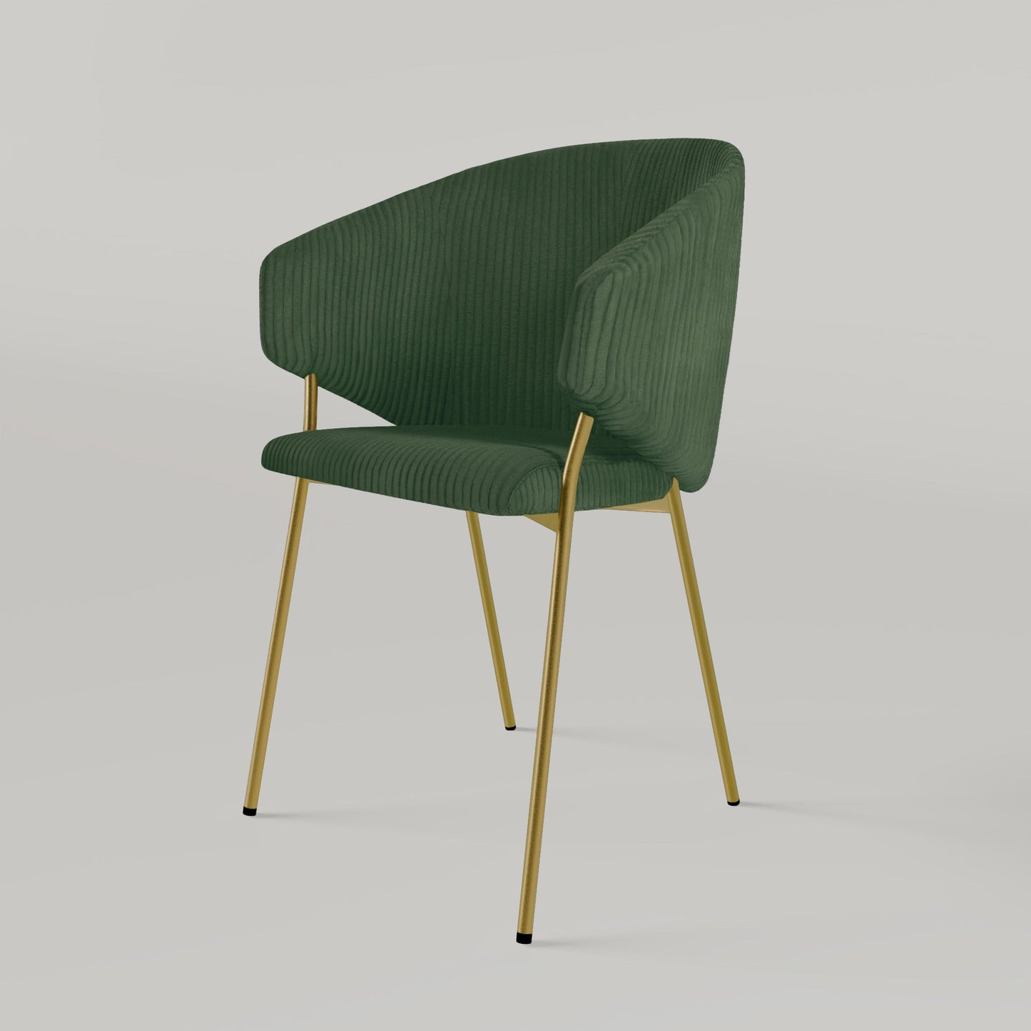 Chair Throne Cord Gold - Dark Green