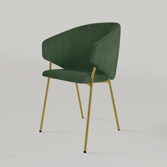 Chair Throne Cord Gold - Dark Green