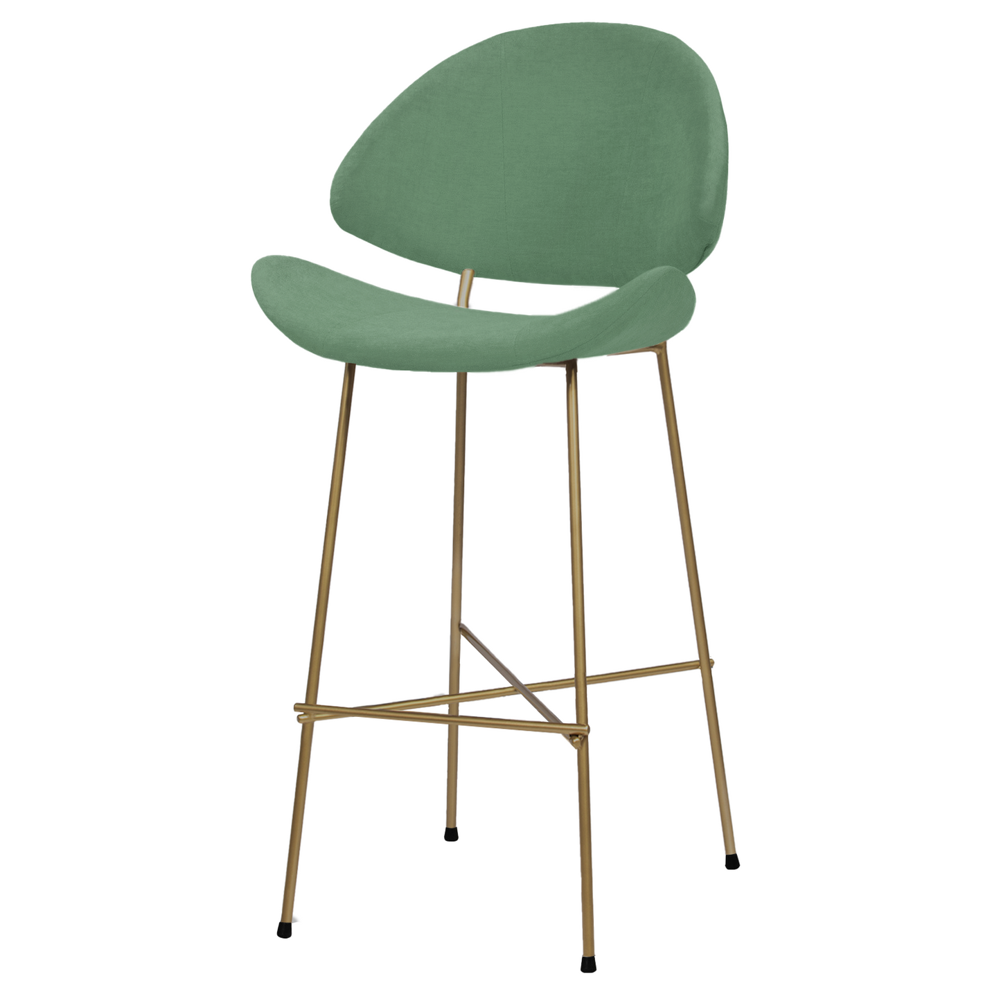 Bar stool Cheri Bar Trend Copper High - Dark Green