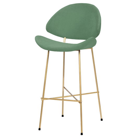 Bar stool Cheri Bar Trend Gold High - Dark Green