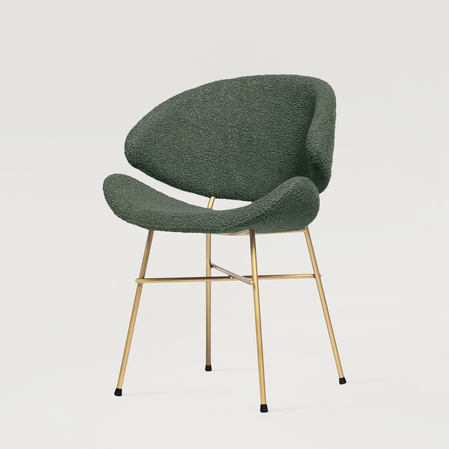 Chair Cheri Boucle Gold - Dark Green