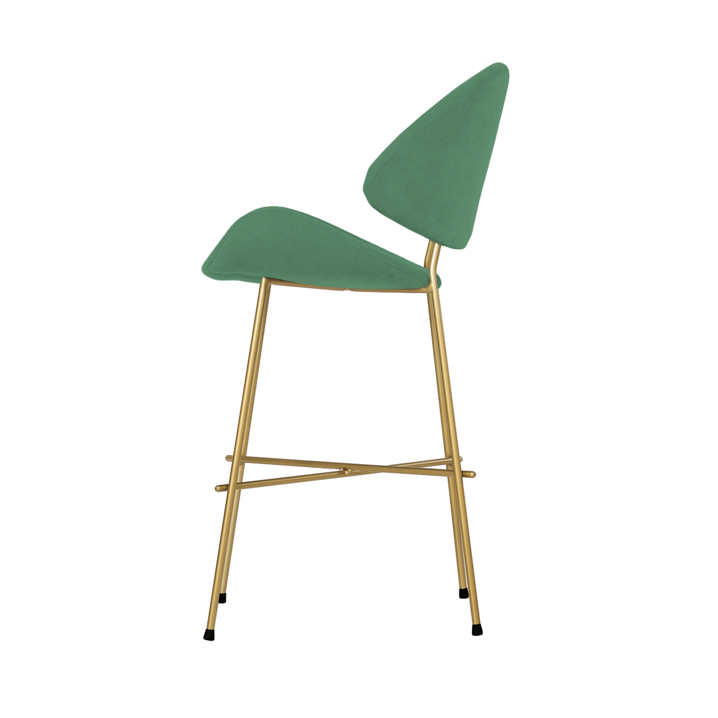 Bar stool Cheri Bar Trend Gold Low - Dark Green