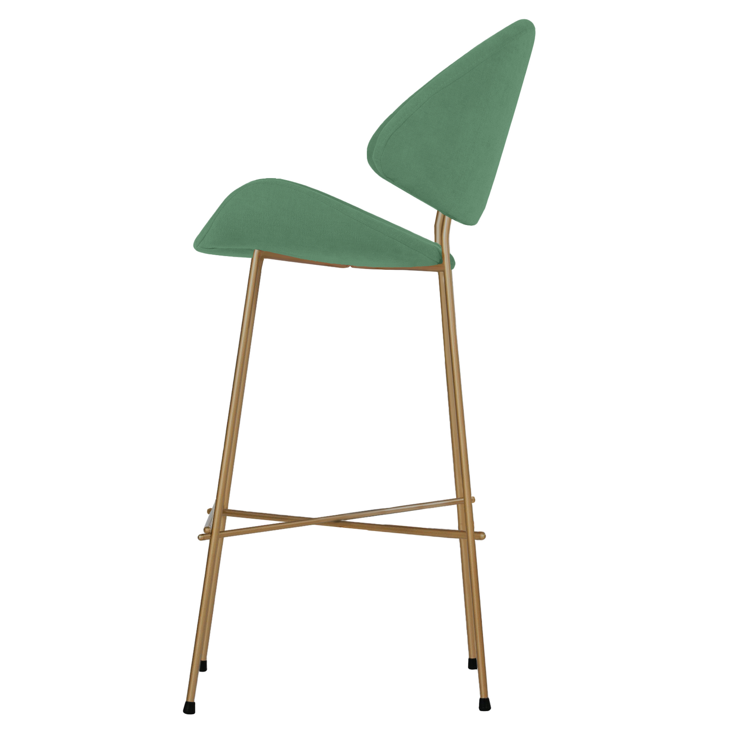 Bar stool Cheri Bar Trend Copper High - Dark Green