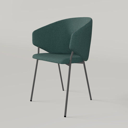 Chair Throne Alvaro Grey - Turquoise