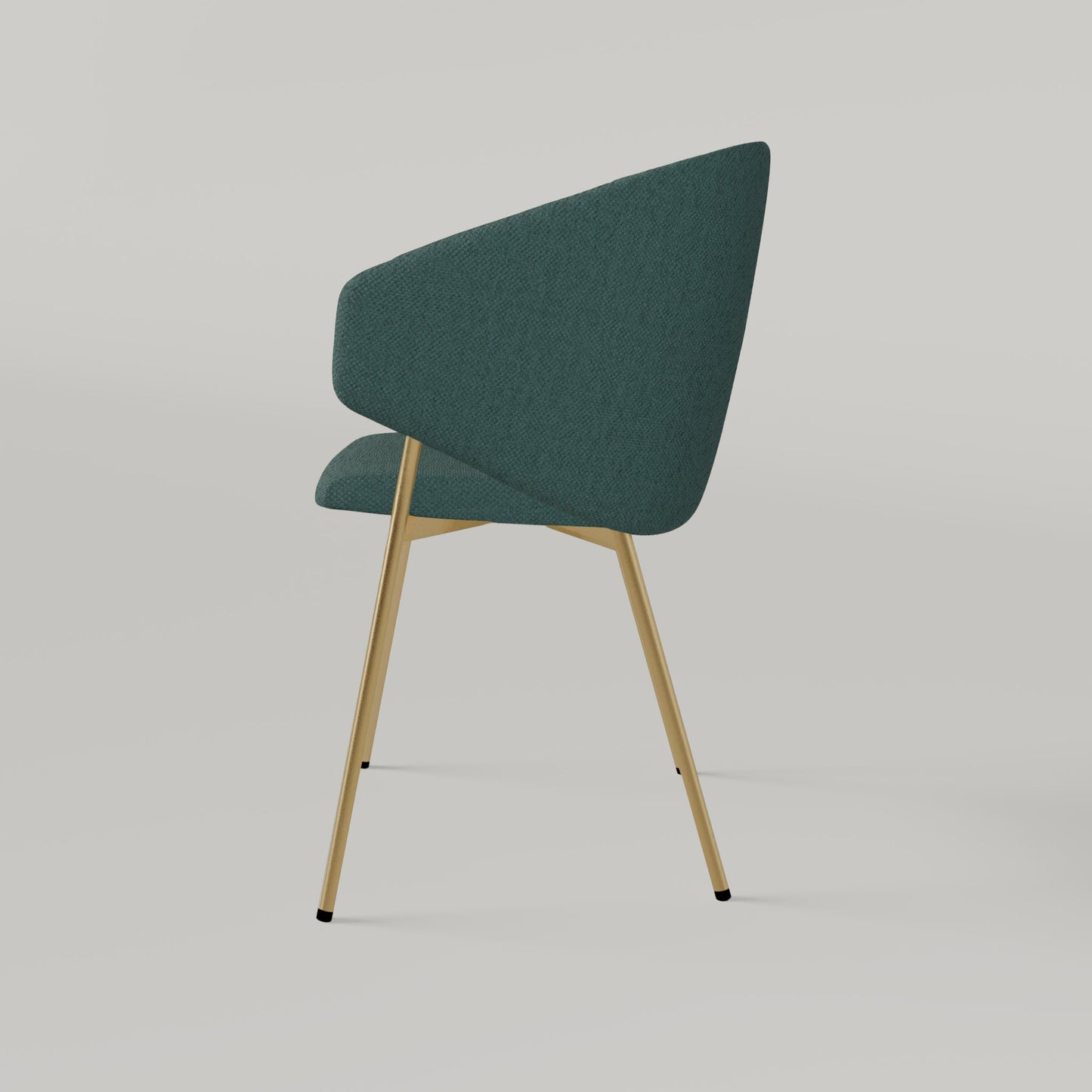 Chair Throne Alvaro Gold - Turquoise