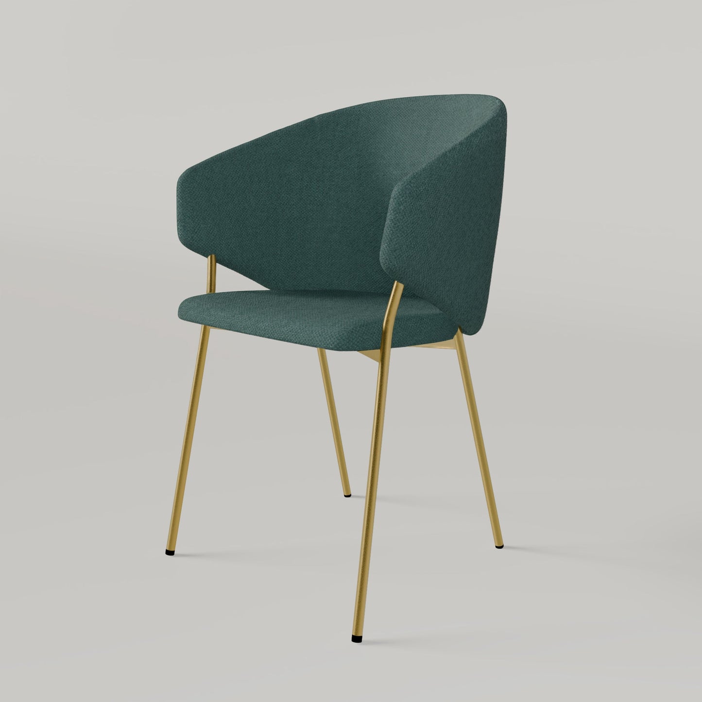 Chair Throne Alvaro Gold - Turquoise
