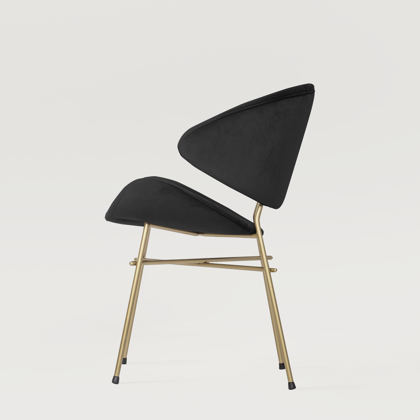 Chair Cheri Velours Gold - Black