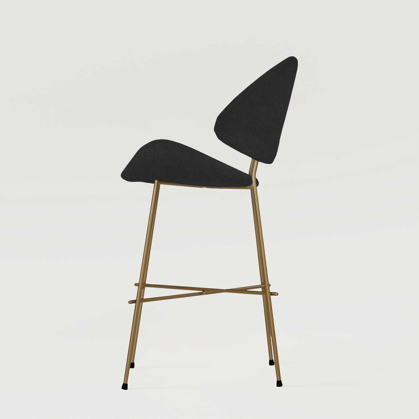 Bar stool Cheri Bar Trend Copper Low - Black