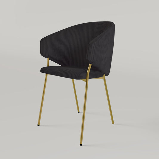 Chair Throne Cord Gold - Black