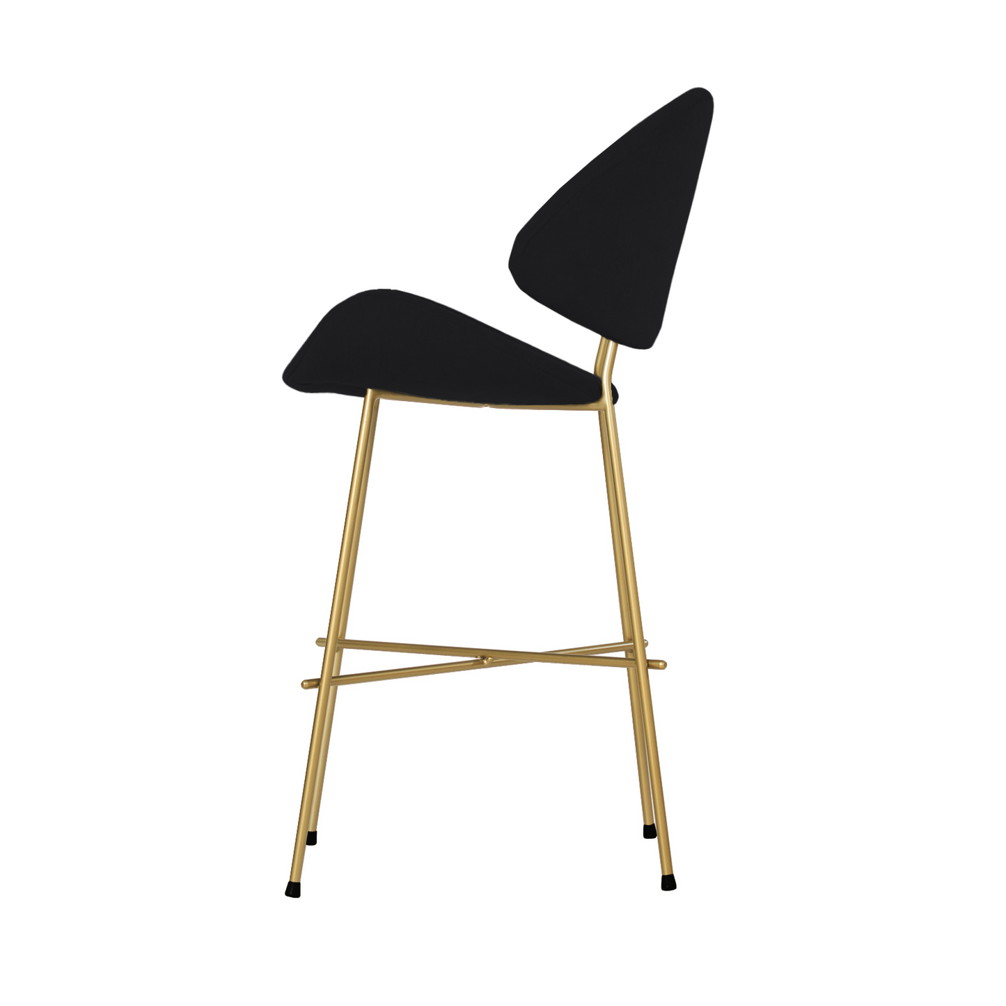 Bar stool Cheri Bar Trend Gold Low - Black