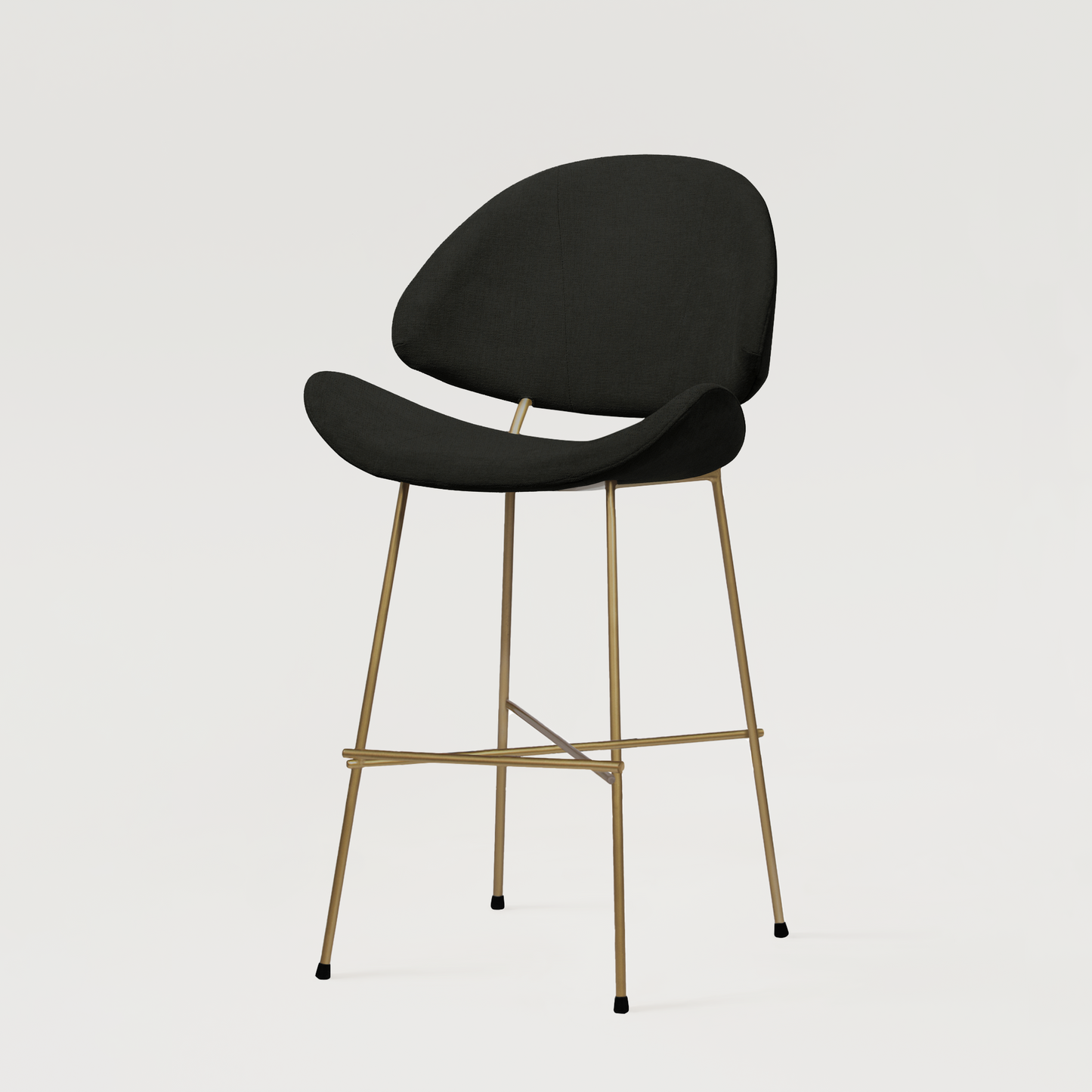 Bar stool Cheri Bar Trend Copper Low - Black