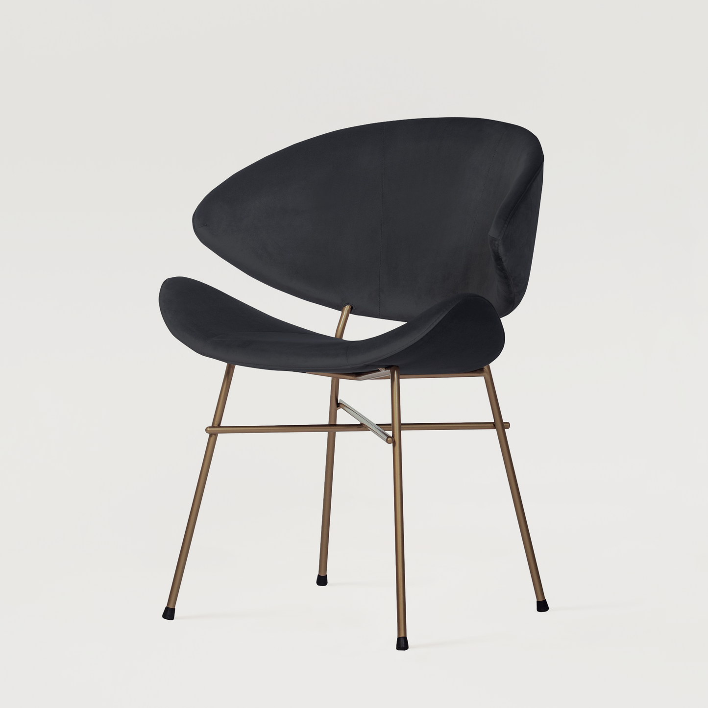 Chair Cheri Velours Copper - Black