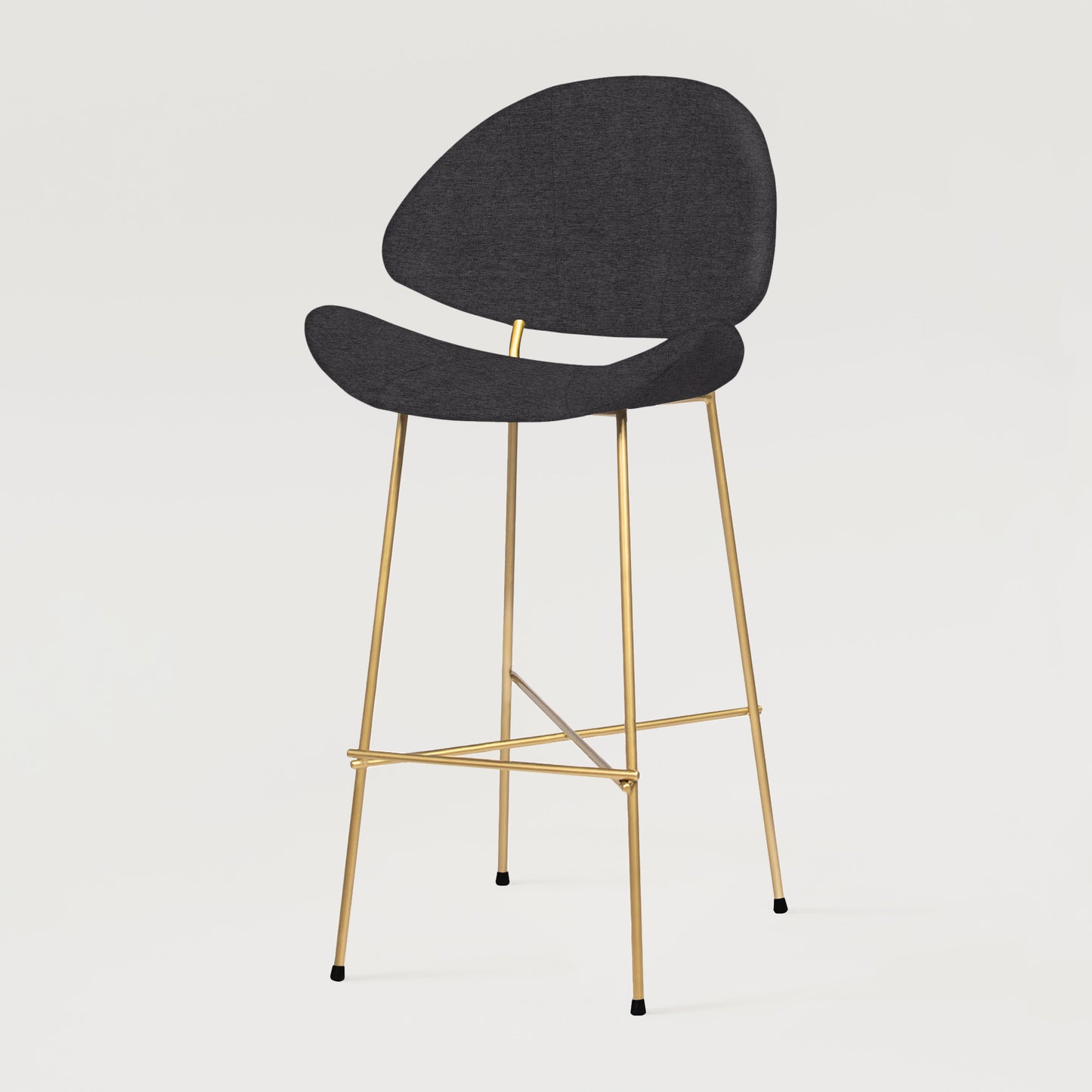 Bar stool Cheri Bar Maero Gold High - Black