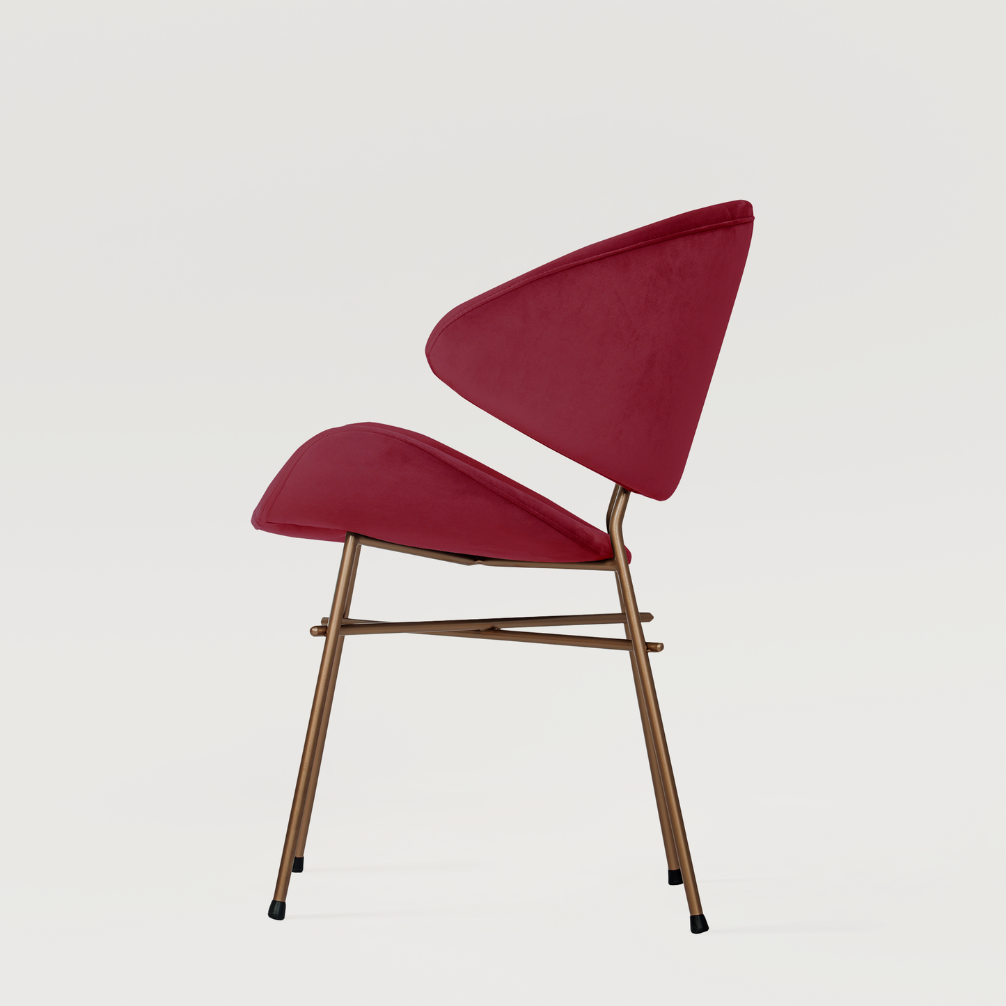 Chair Cheri Velours Copper - Red