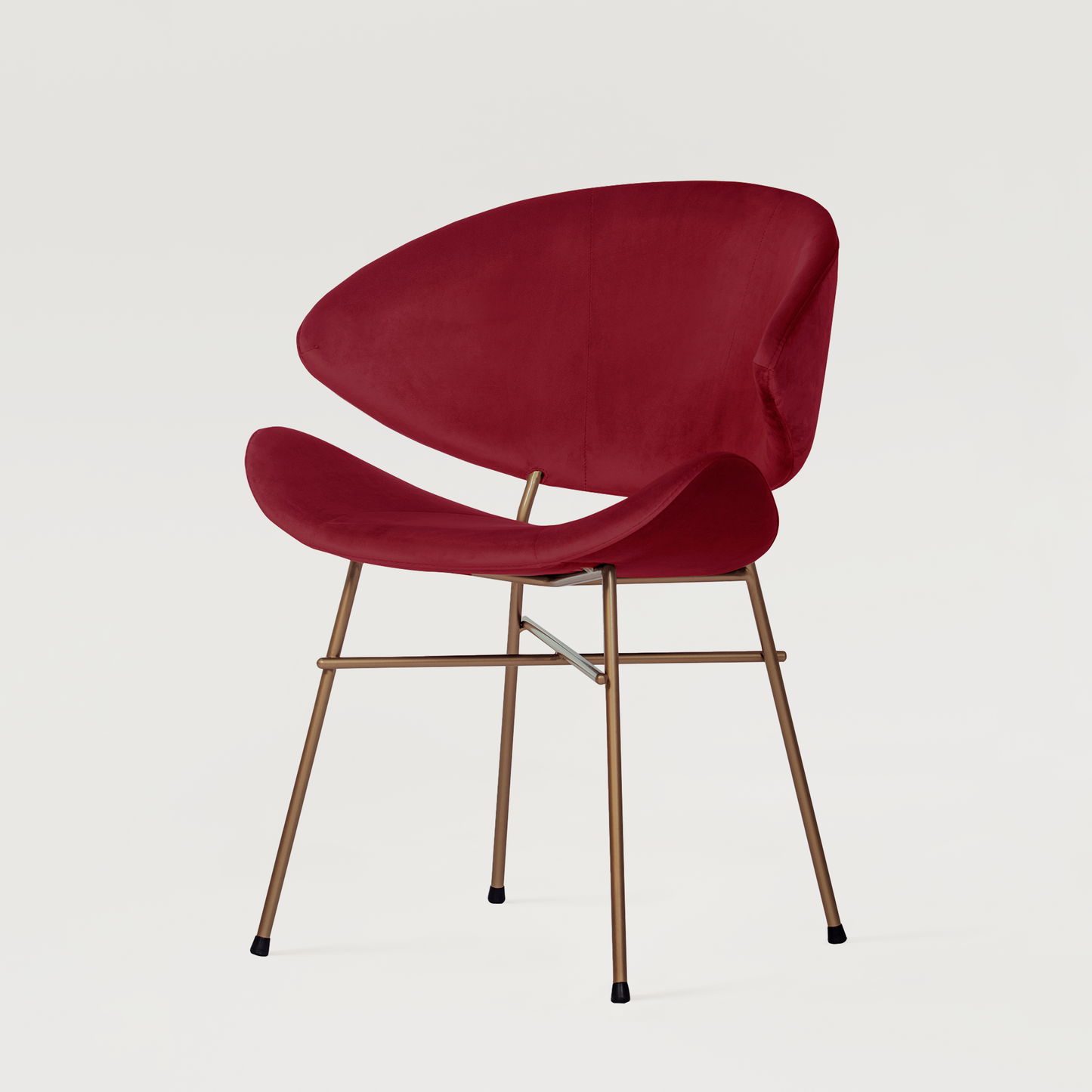 Chair Cheri Velours Copper - Red