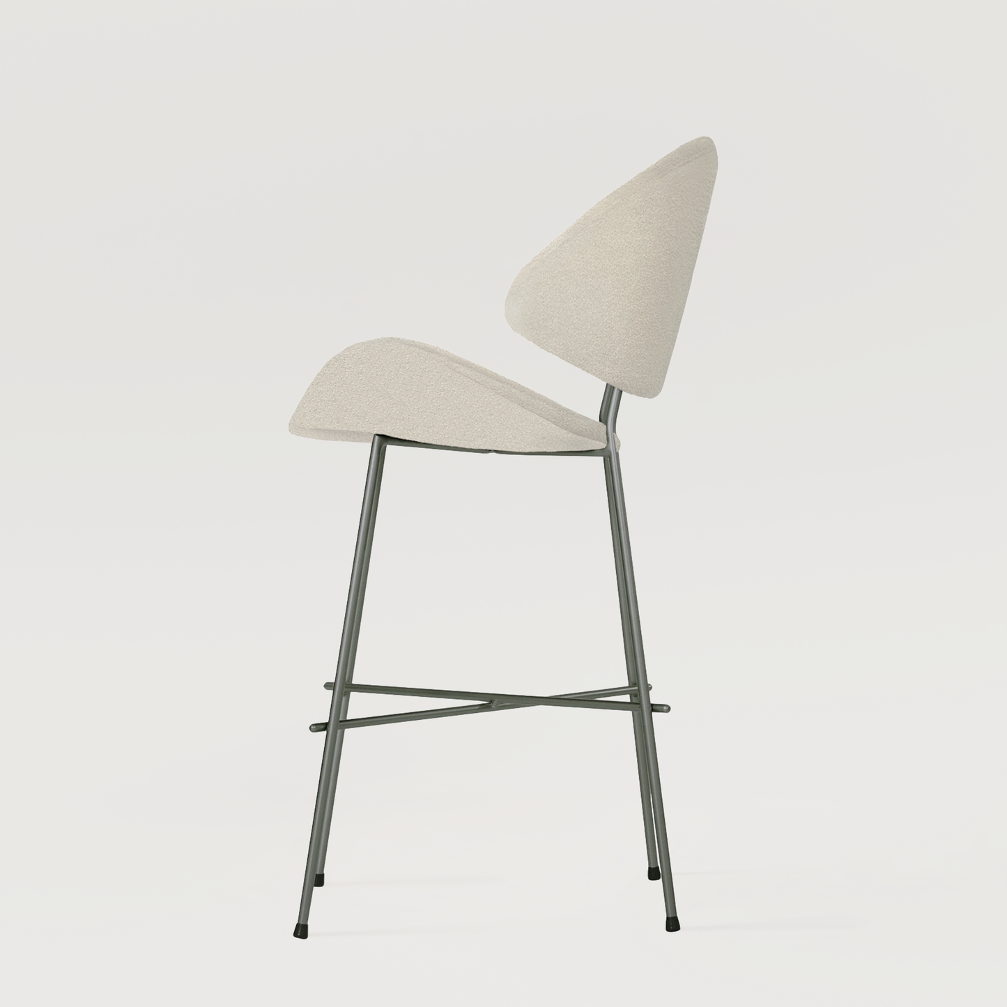 Bar stool Cheri Bar Boucle Low - Ecru