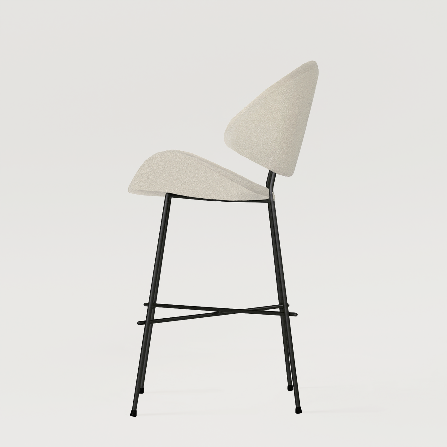 Bar stool Cheri Bar Boucle Low - Ecru