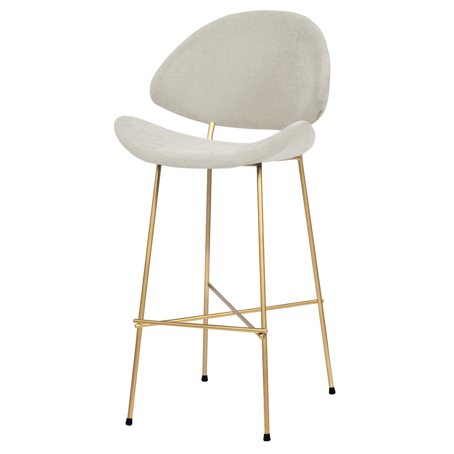 Bar stool Cheri Bar Trend Gold High - Ecru