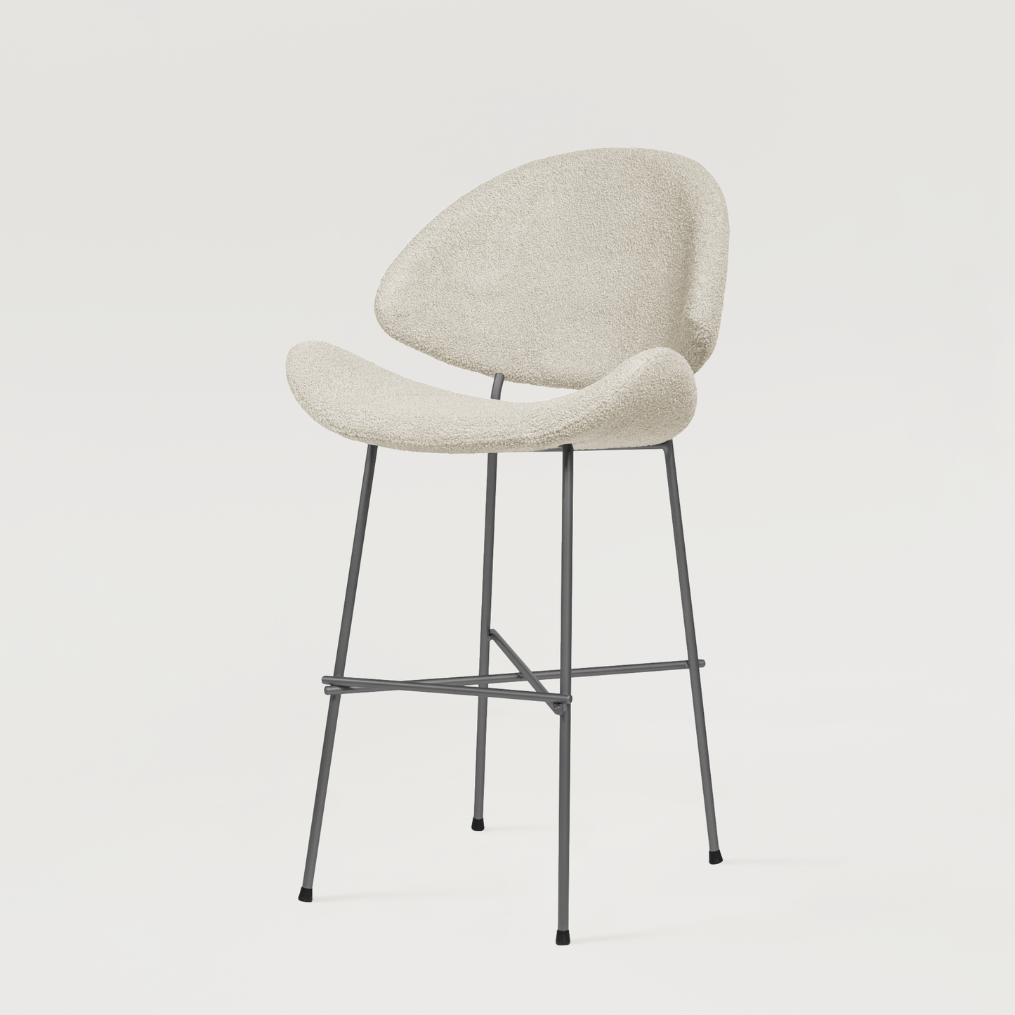 Bar stool Cheri Bar Boucle Low - Ecru