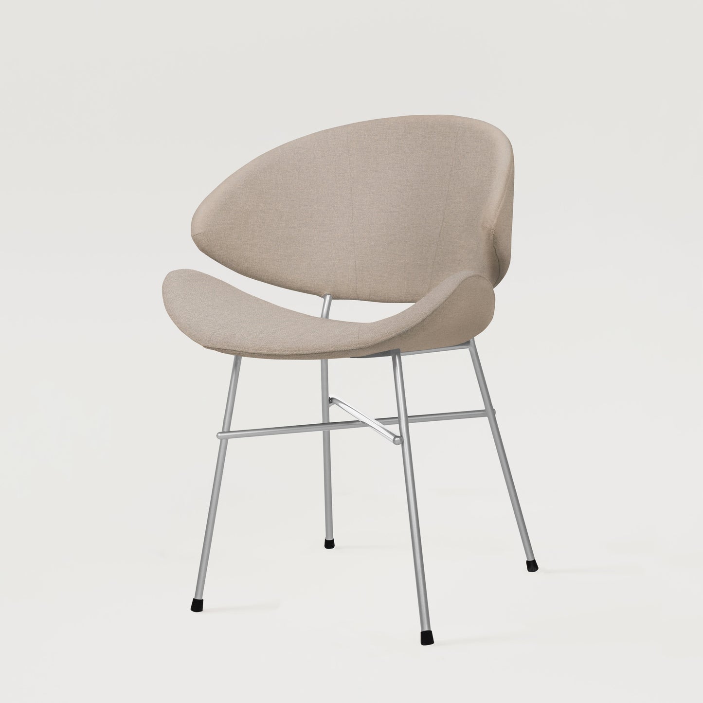 Chair Cheri Maero Chrome - Ecru