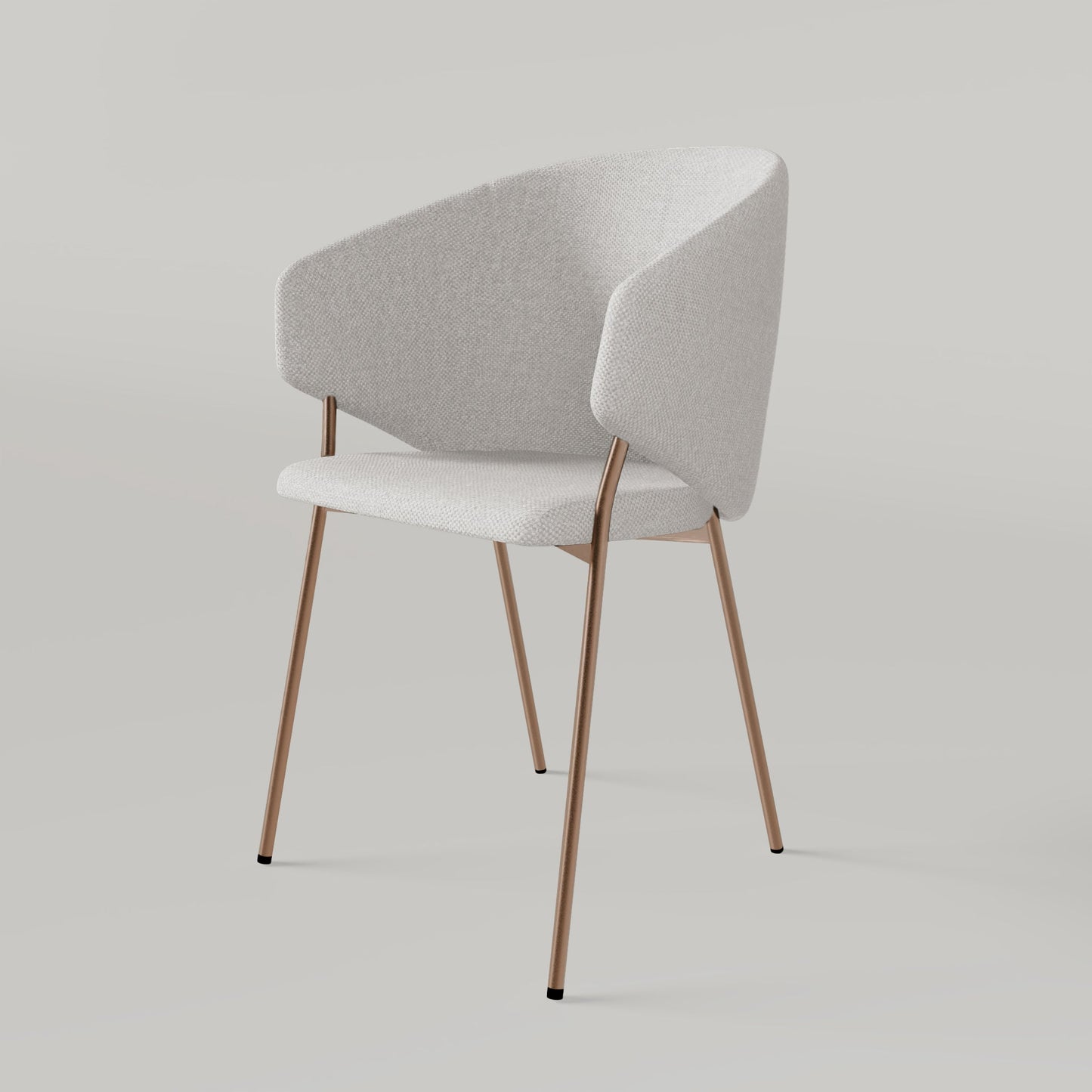 Chair Throne Alvaro Copper - Ecru
