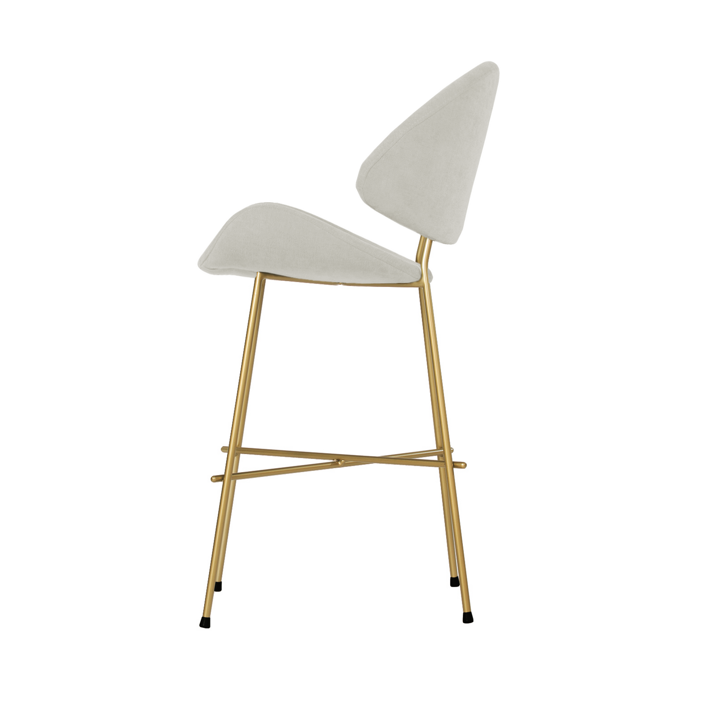 Bar stool Cheri Bar Trend Gold Low - Ecru