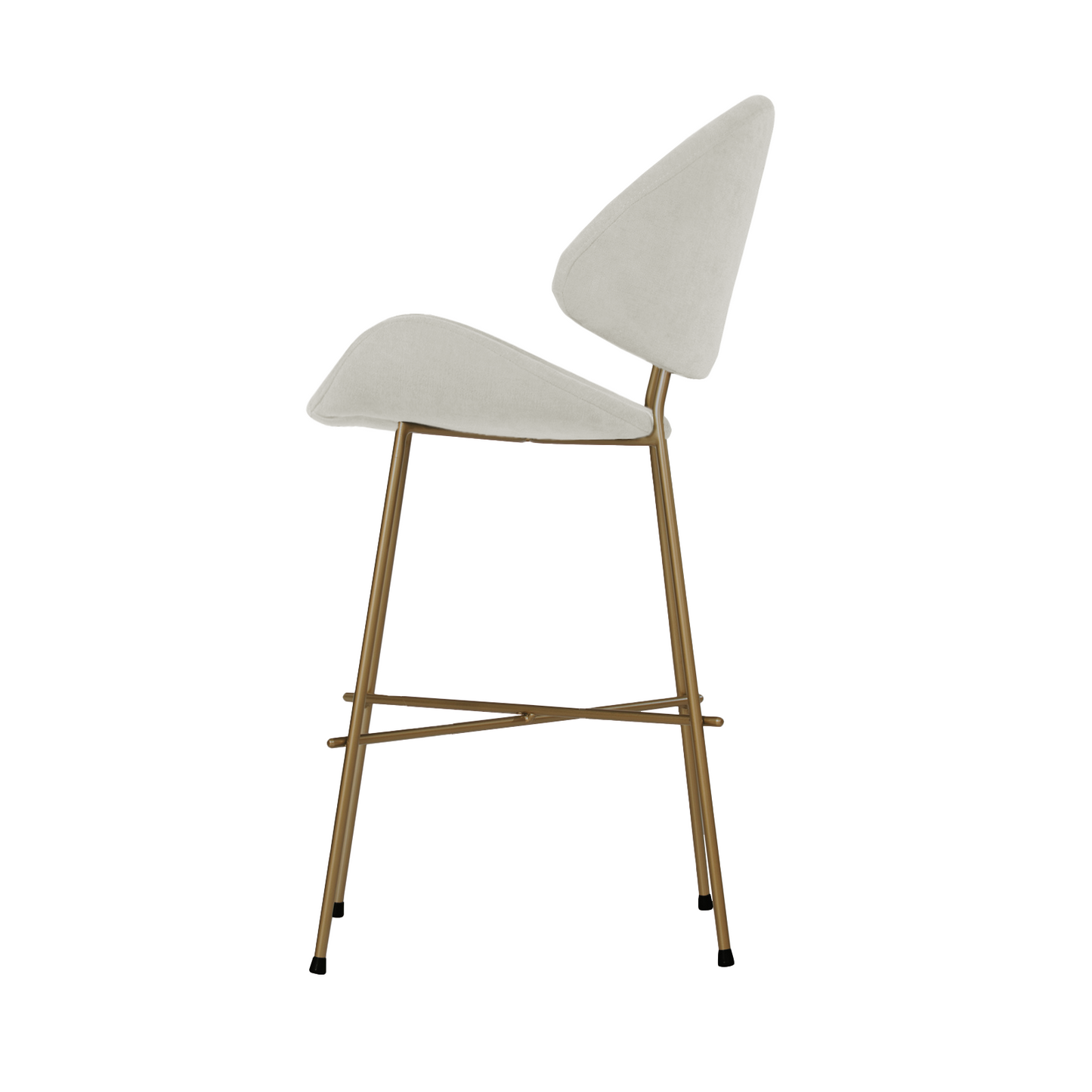 Bar stool Cheri Bar Trend Copper Low - Ecru