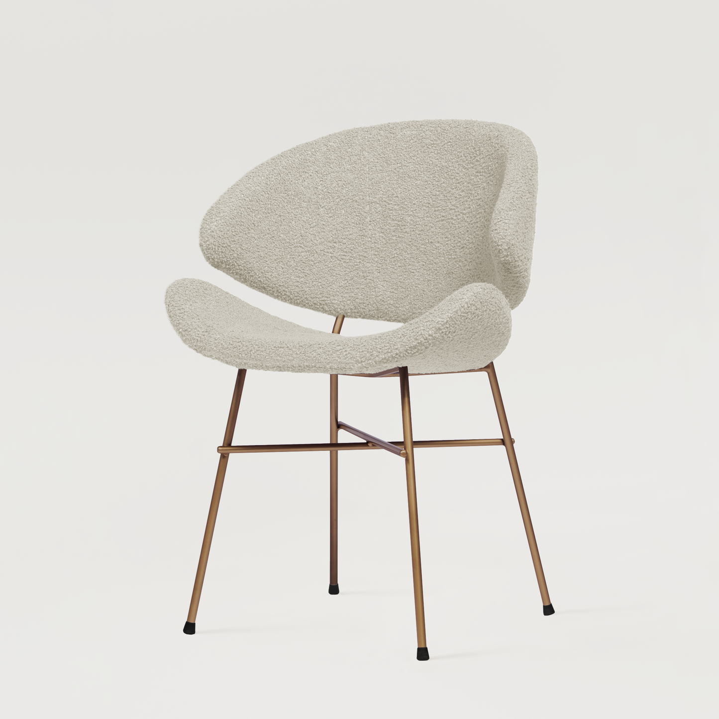 Chair Cheri Boucle Copper - Ecru