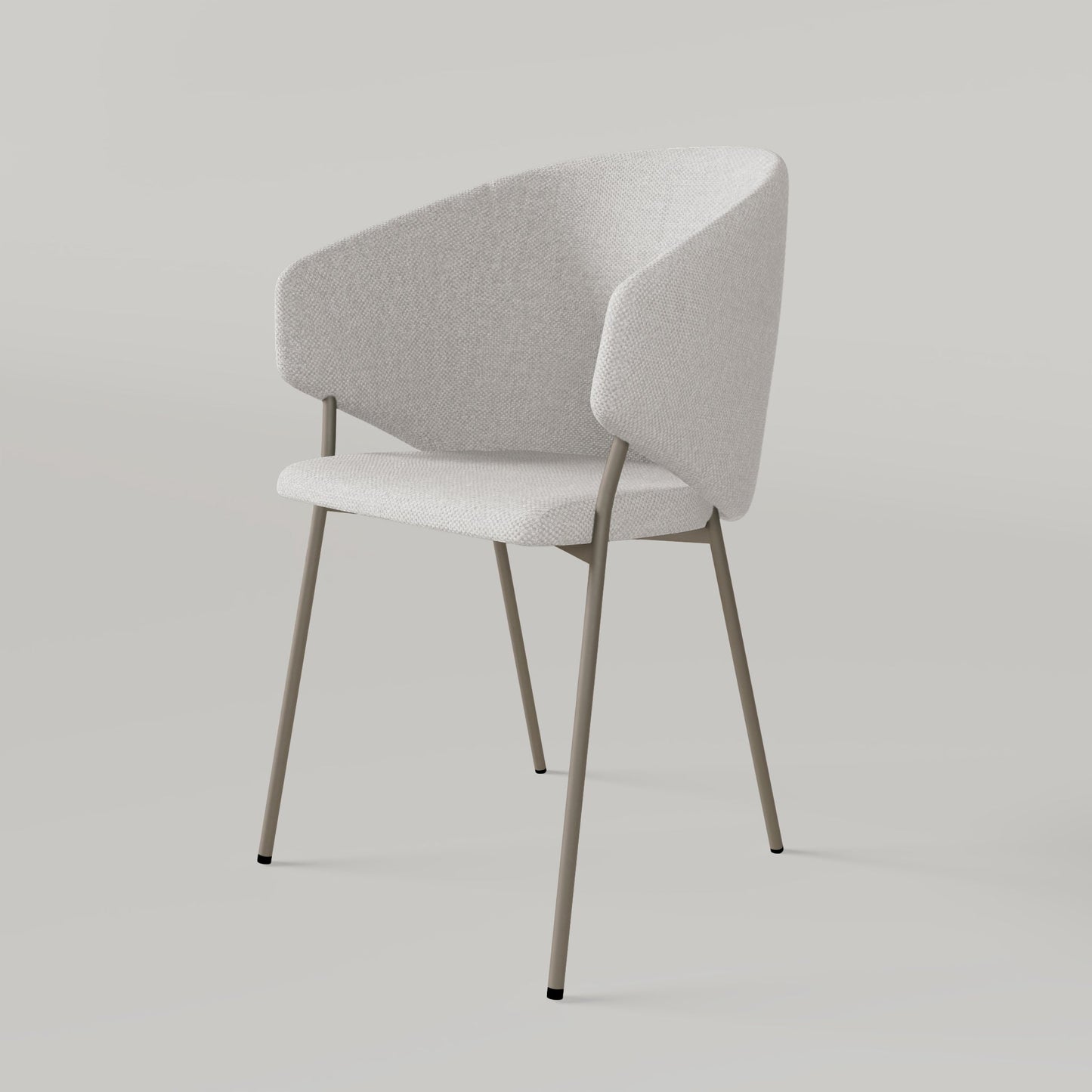 Chair Throne Alvaro Bronze - Ecru