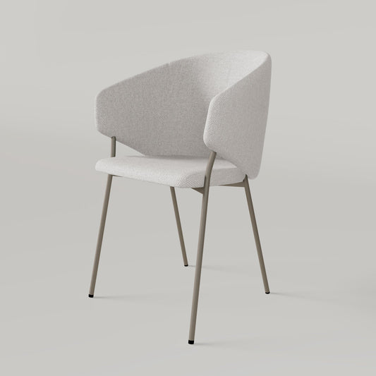 Chair Throne Alvaro Bronze - Ecru